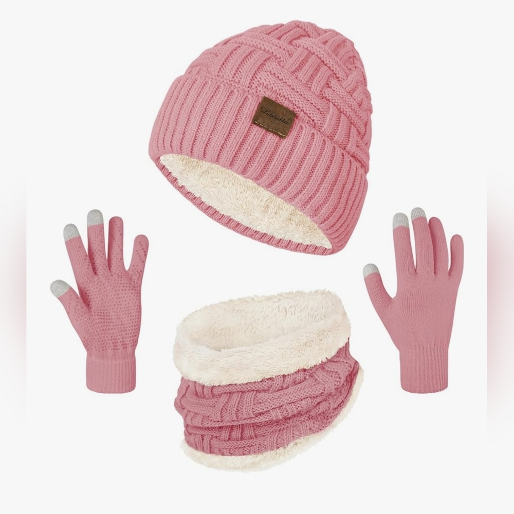 Pink Knit‎ Kids Winter Set